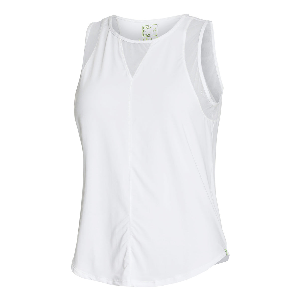 Lucky in Love Chill Out Tank Top Women-White