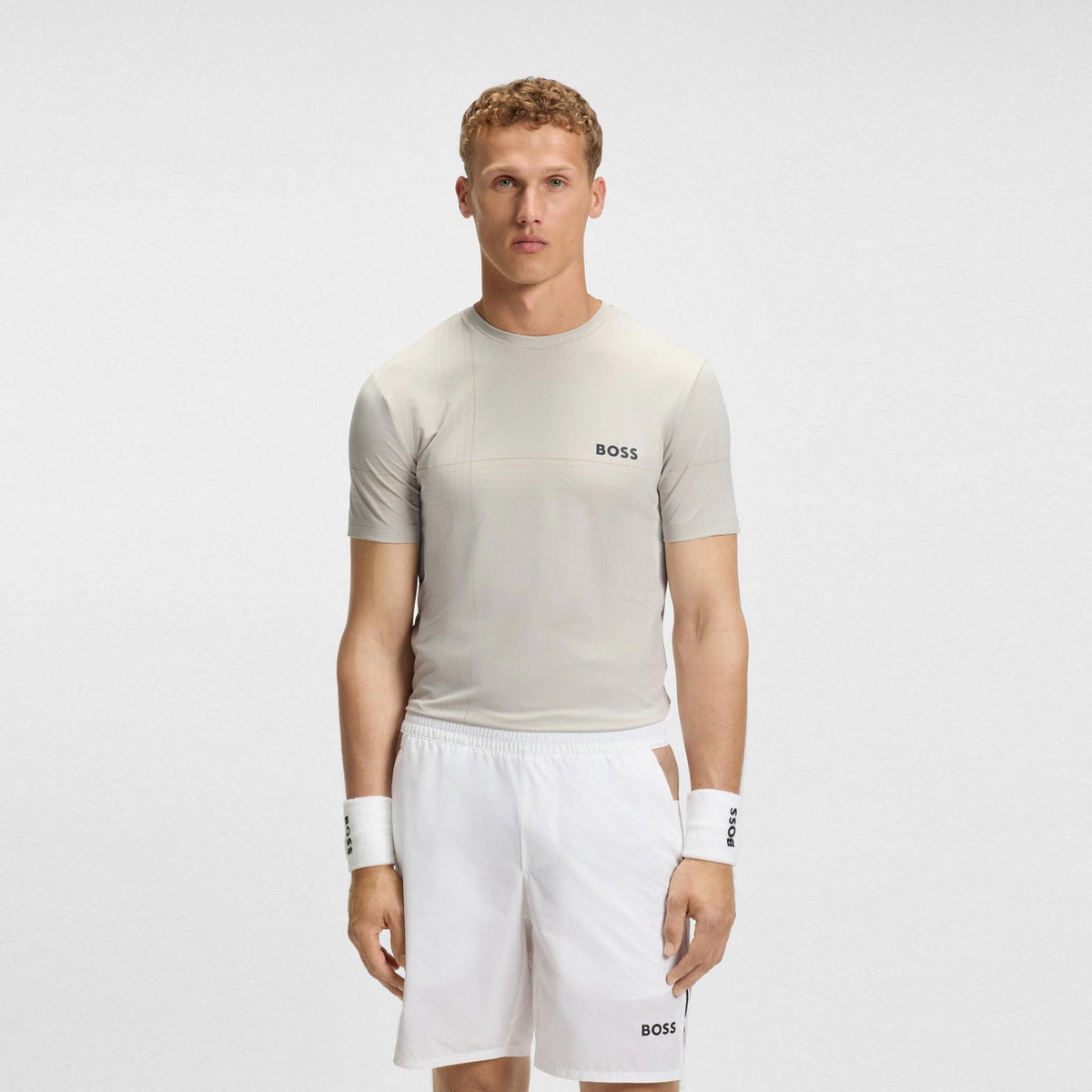 BOSS Tech TOC T-Shirt Men-Beige