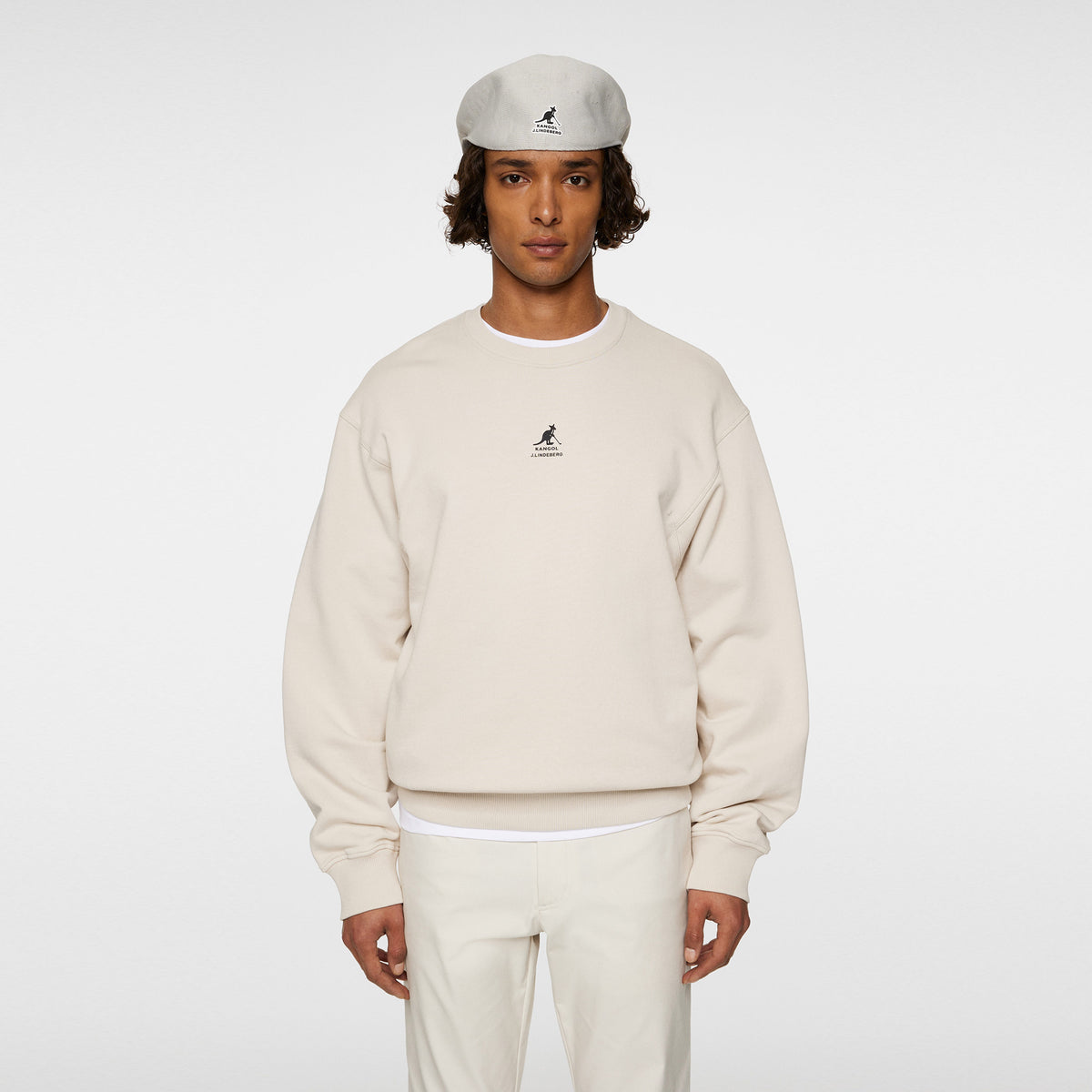 JLindeberg Kangol Roberto Sweatshirt Men-Cream