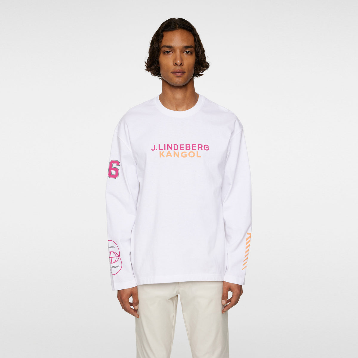 JLindeberg Kangol Davie Long Sleeve Men-White