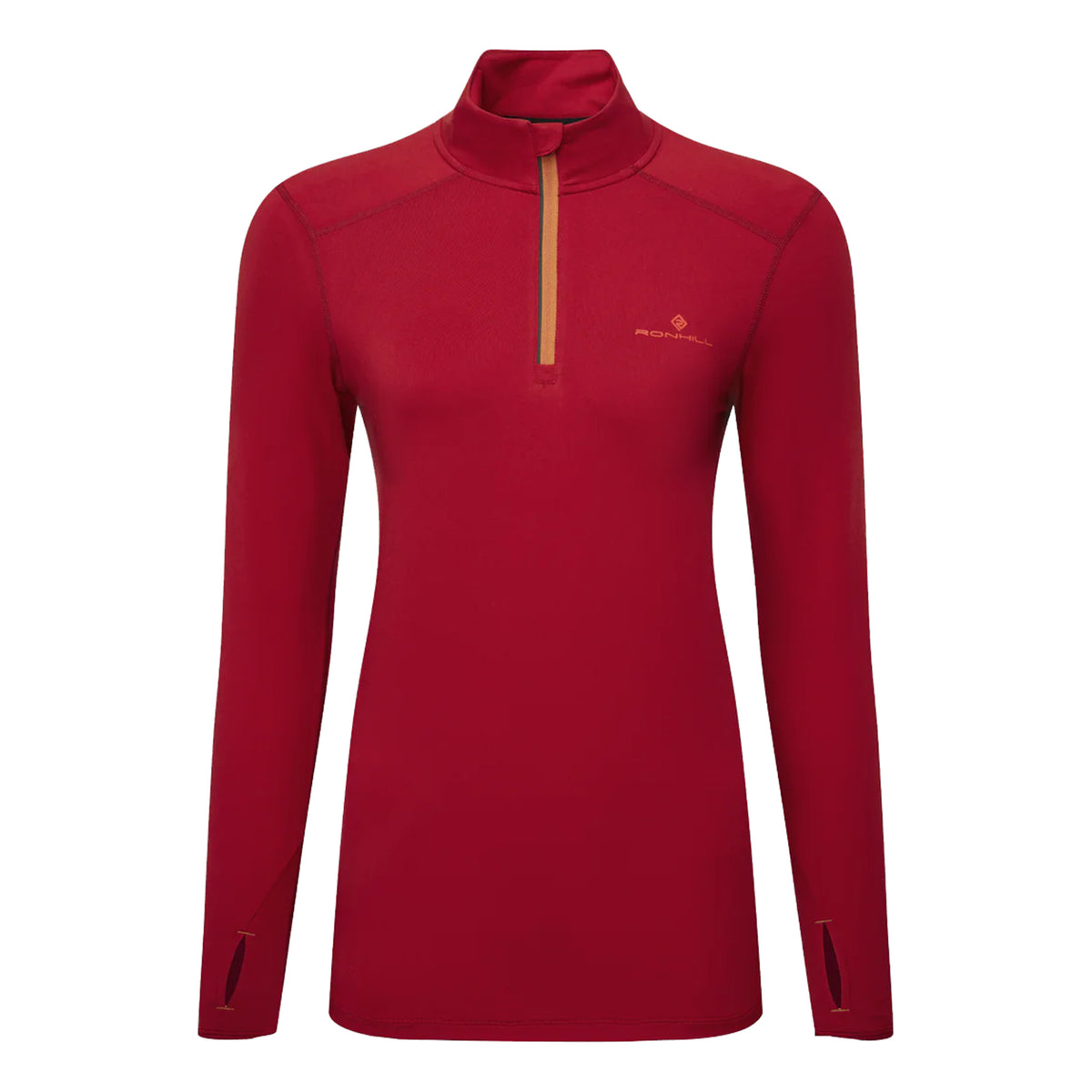 Ronhill Core Thermal 1/2 Zip Laufshirt Damen-Rot