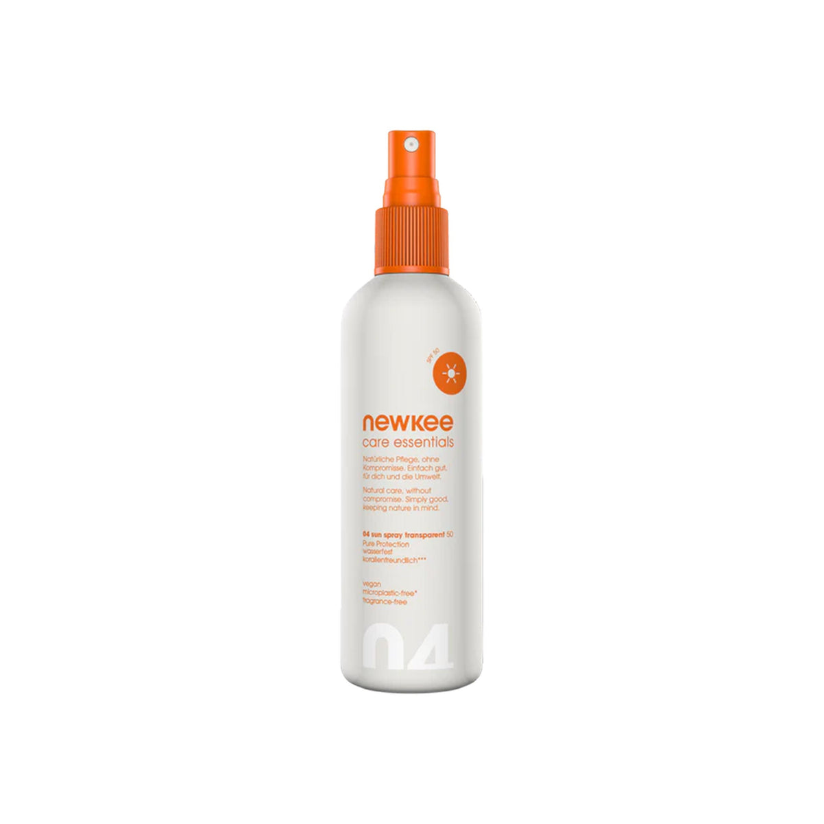Newkee Sun Spray transparent 50 Cosmetics - white, orange