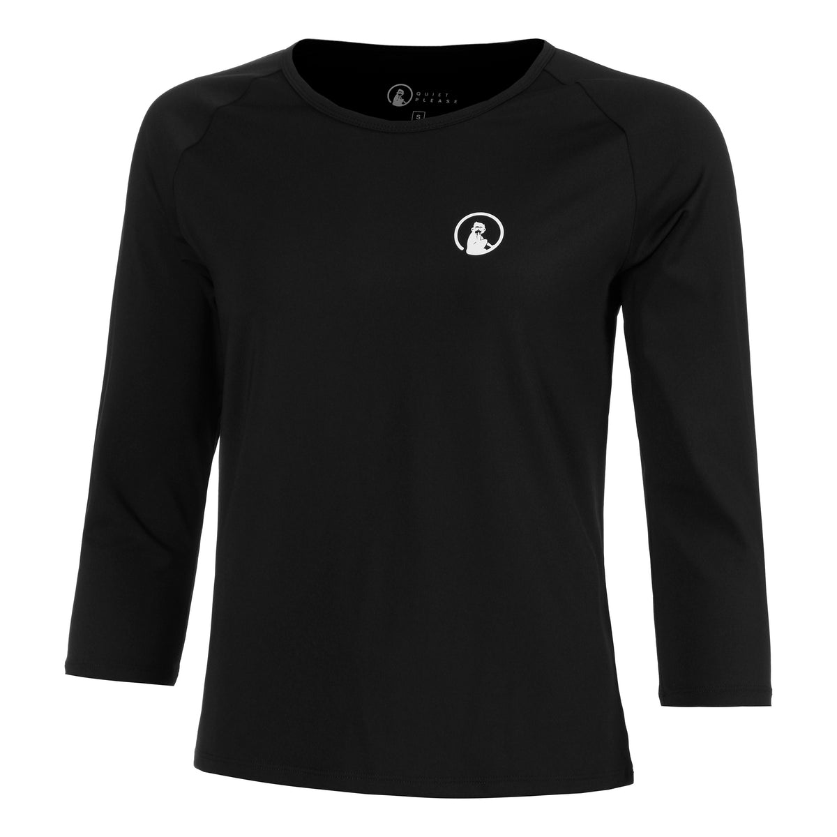 Quiet Please Mixed Longsleeve Damen-Schwarz