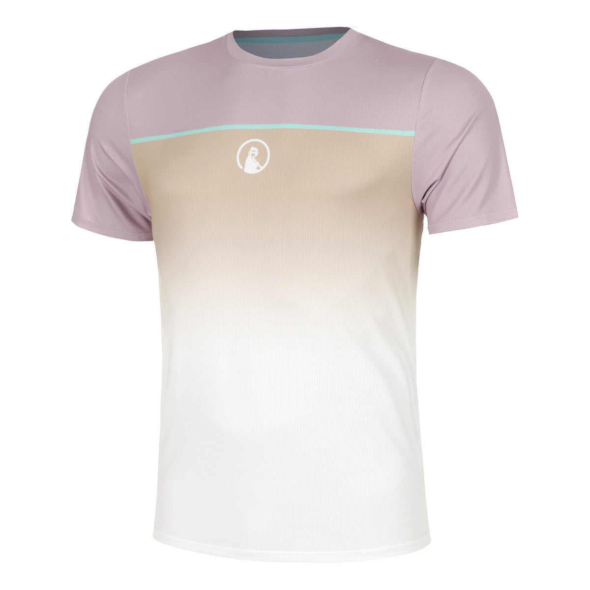 Quiet Please Mind Receiver Faded T-Shirt Men-Violet,Multicoloured
