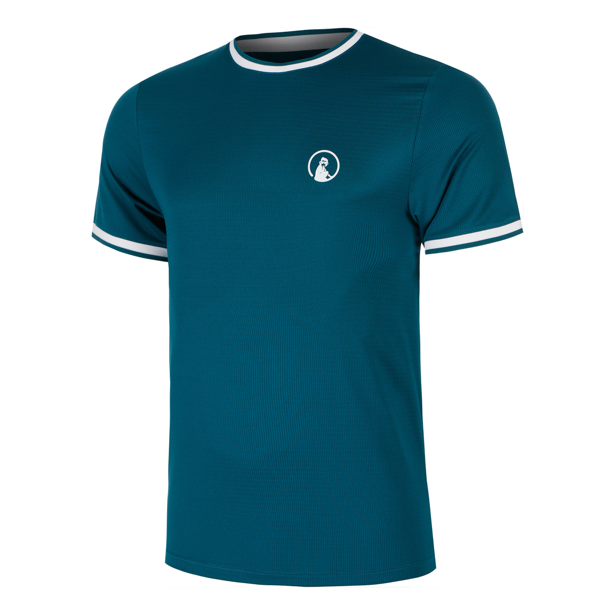 Quiet Please Create Break Ringer T-Shirt Men-Petrol,White