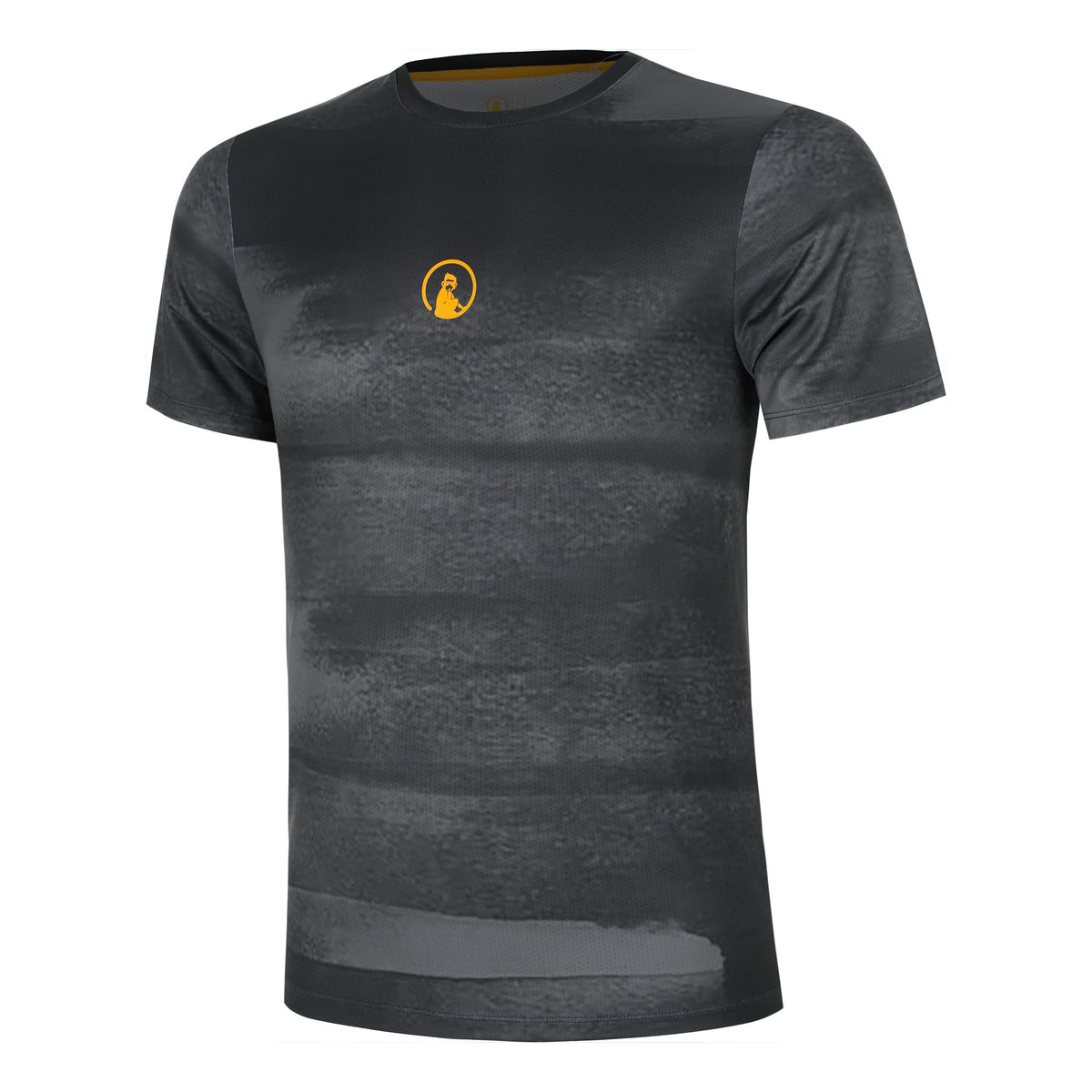 Quiet Please Endlessly Receiver Wipe T-Shirt Men-Anthracite,Orange