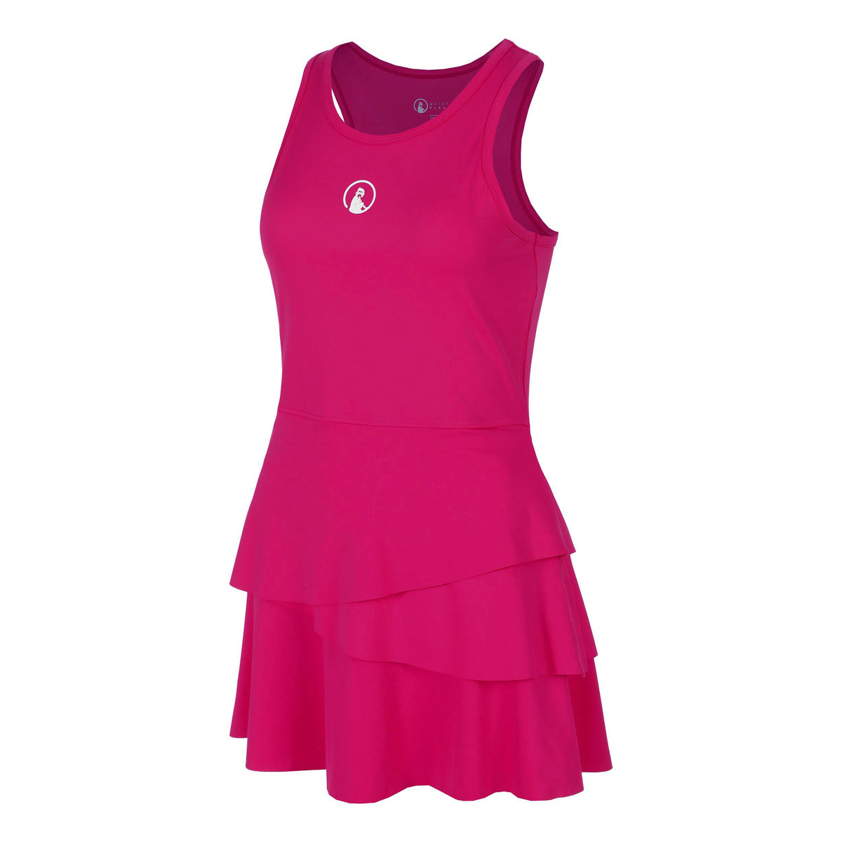 Quiet Please Create Flounce Kleid Damen-Pink,Weiß