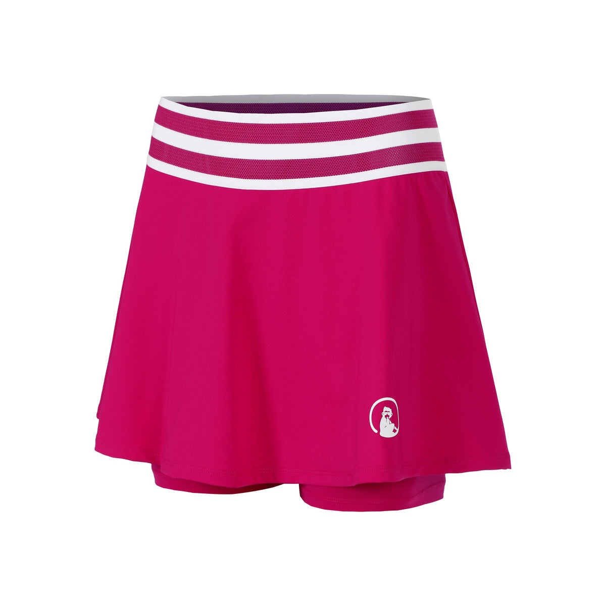 Quiet Please Bounce Skirt Women - berry, white
