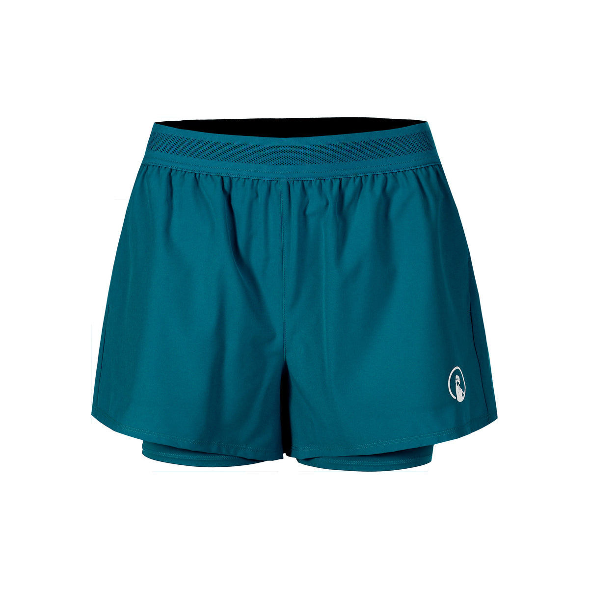 Quiet Please Create Rematch 2in1 Shorts Damen-Petrol,Weiß