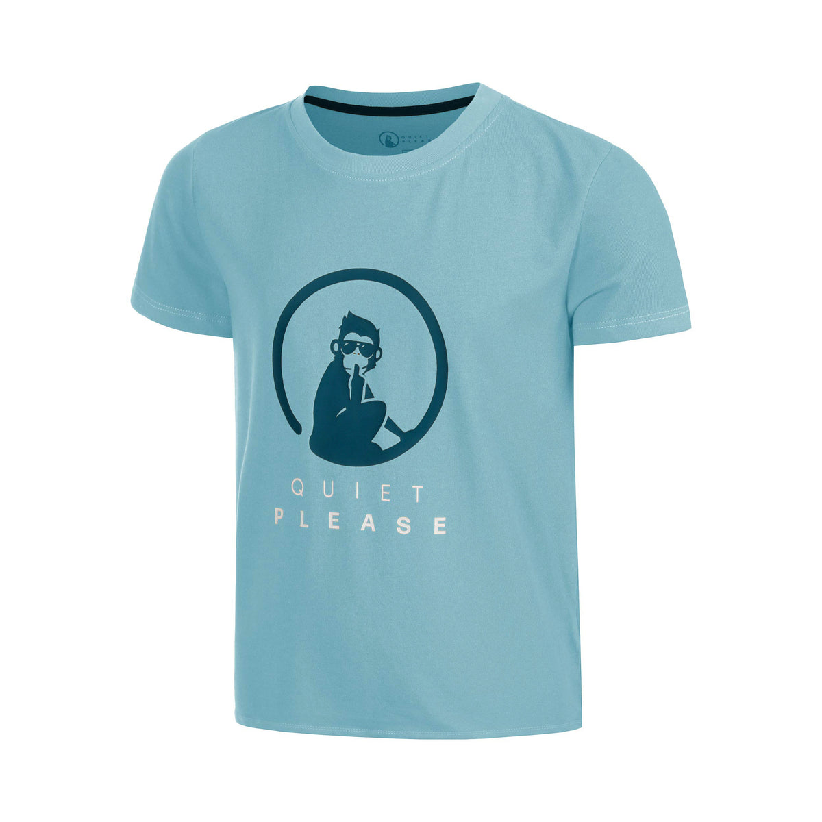 Quiet Please Create Trainings T-Shirt Jungen-Hellblau,Mehrfarbig