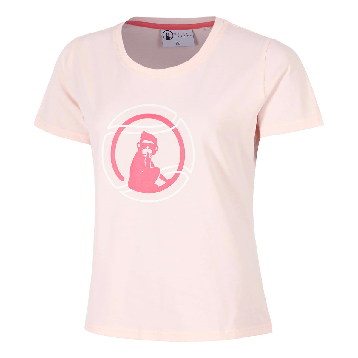 Quiet Please Endlessly Bracket T-Shirt Women-Pink,Multicoloured