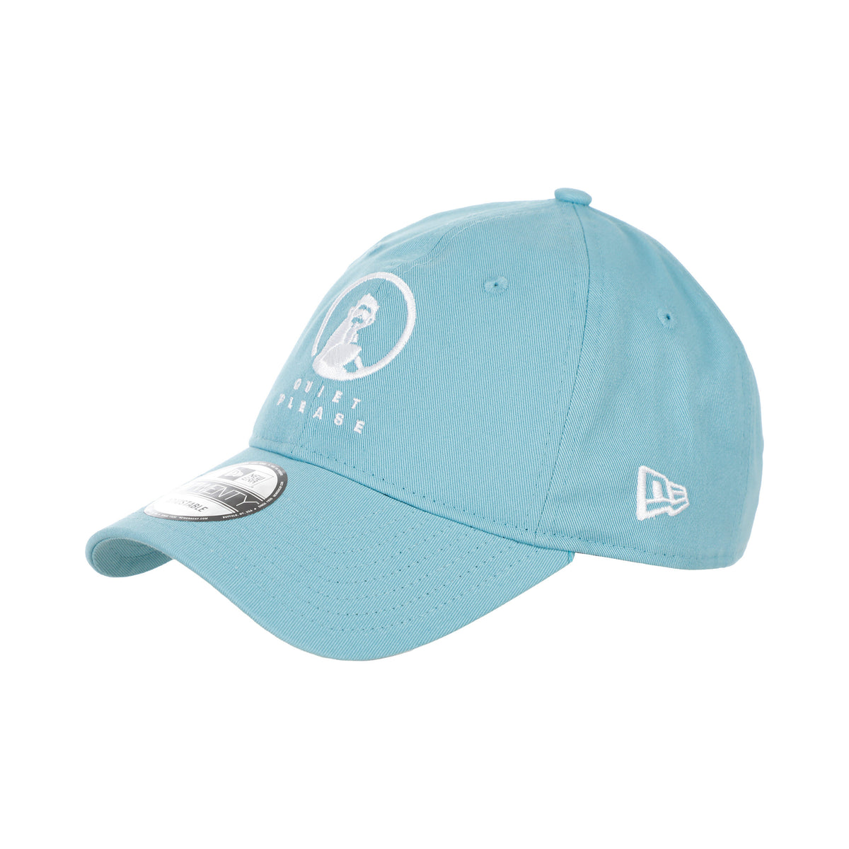 Quiet Please New Era Core 9Twenty Cap-Hellblau,Weiß