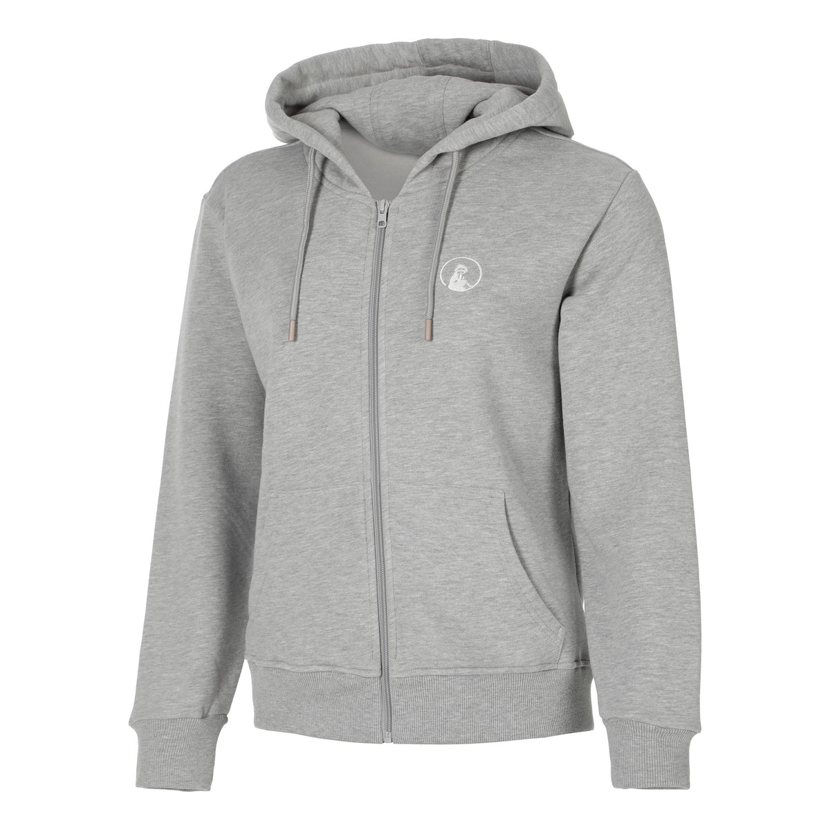 Quiet Please Essential Zip Sweatjacke Damen-grau