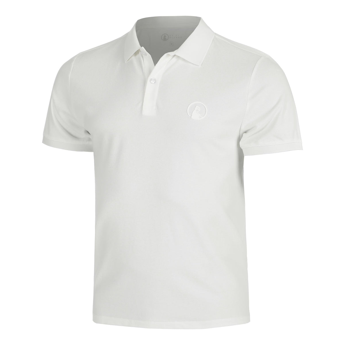 Quiet Please Tonal Core Polo Men-cream