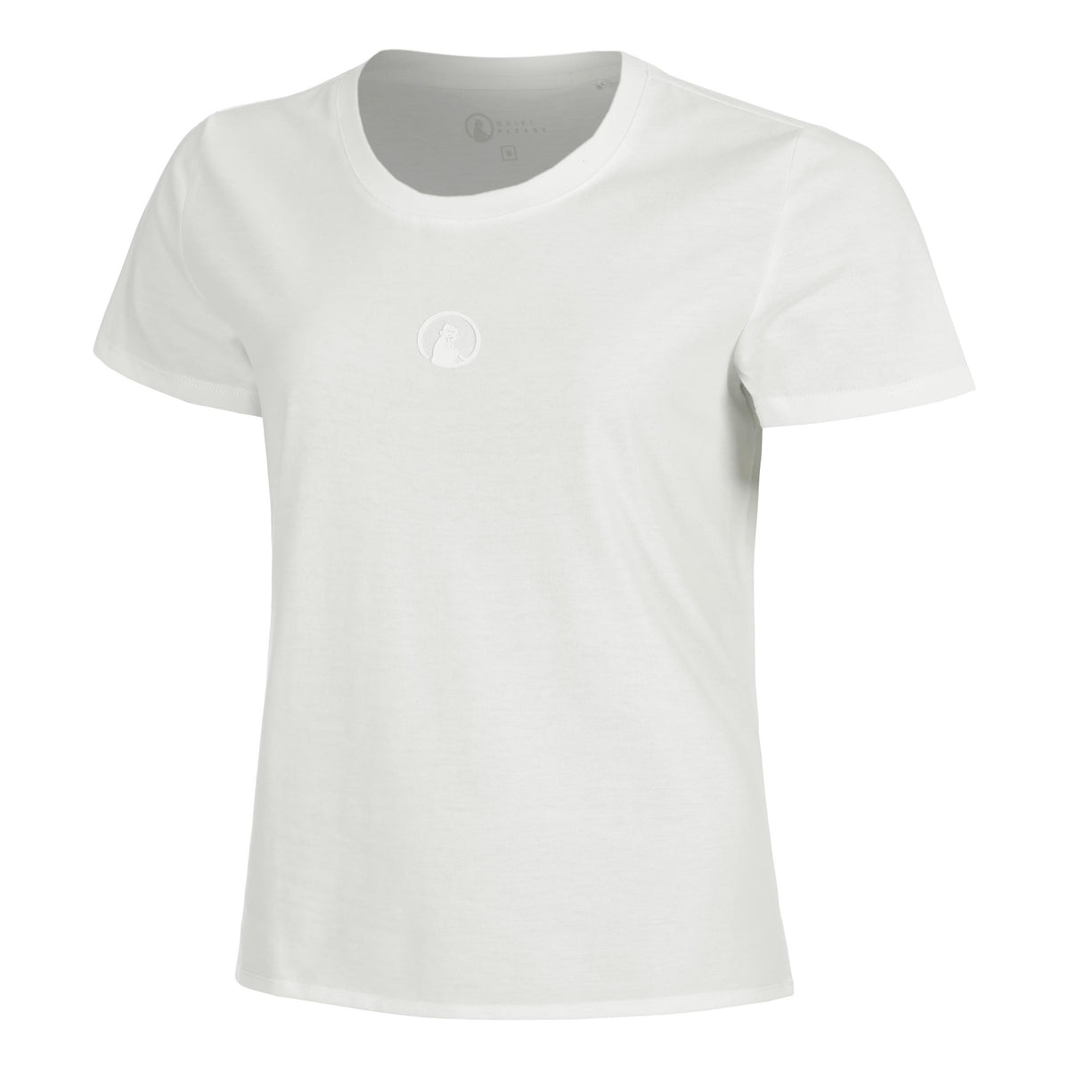 Quiet Please Tonal Core T-Shirt Women-cream
