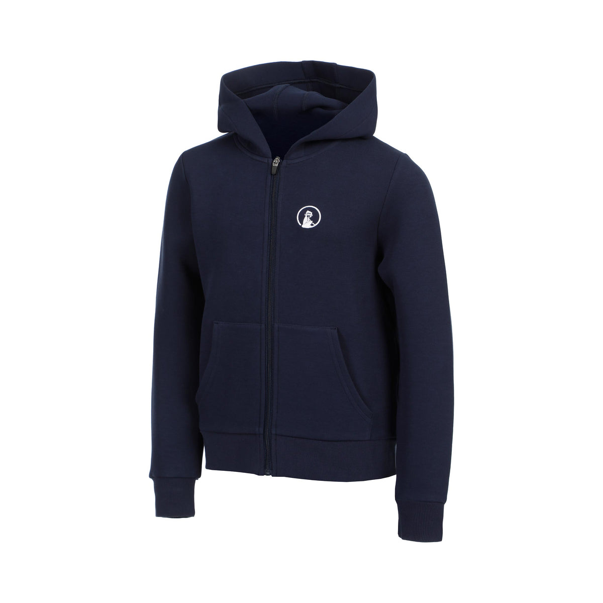 Quiet Please Essential Zip Sweatjacke Kinder - dunkelblau, weiß