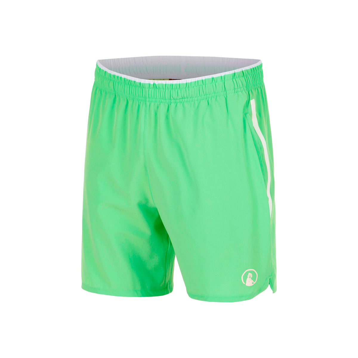Quiet Please Joy Drop 7in Shorts Men - green, white