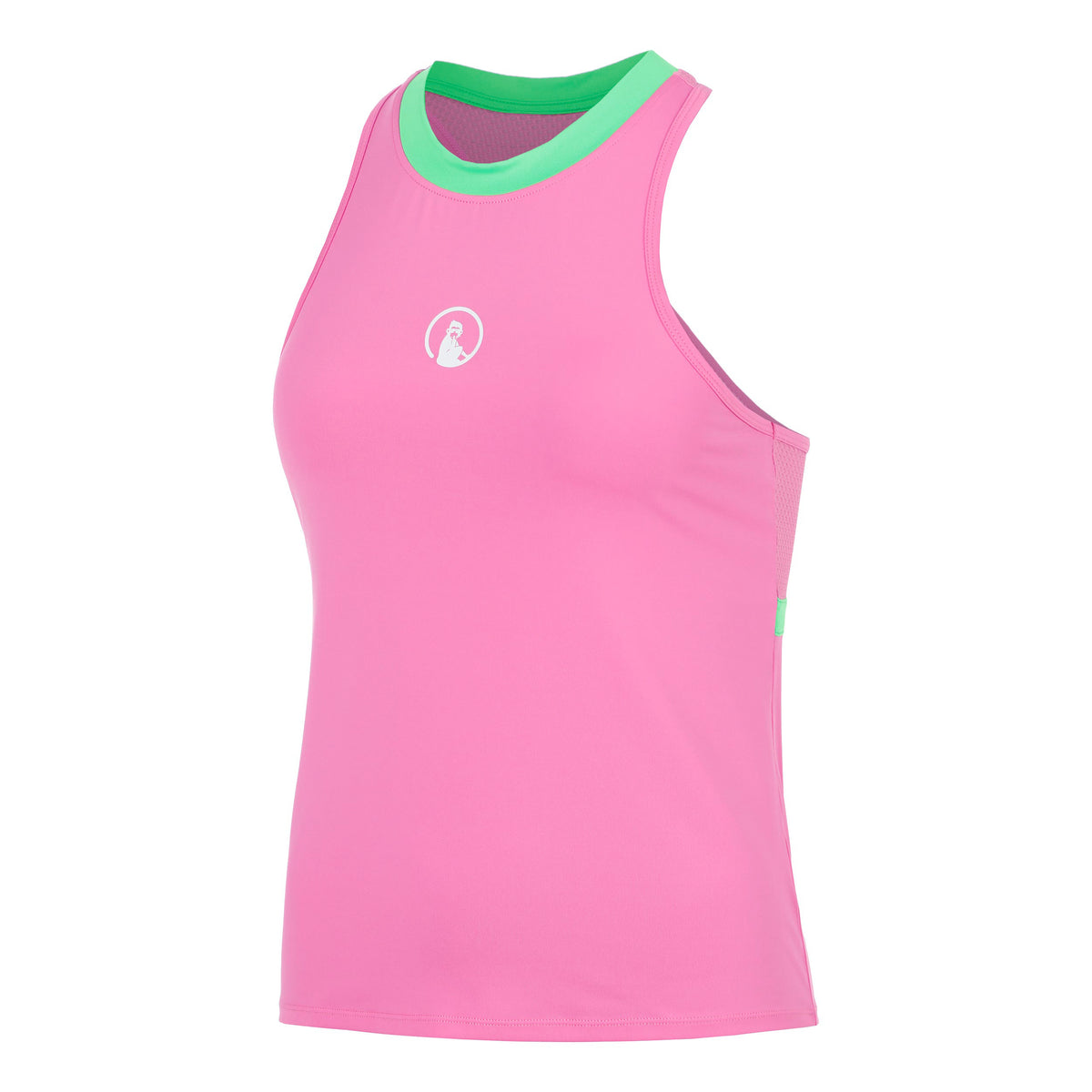 Quiet Please Joy Racerback 2.0 Tank Top Women - pink, white