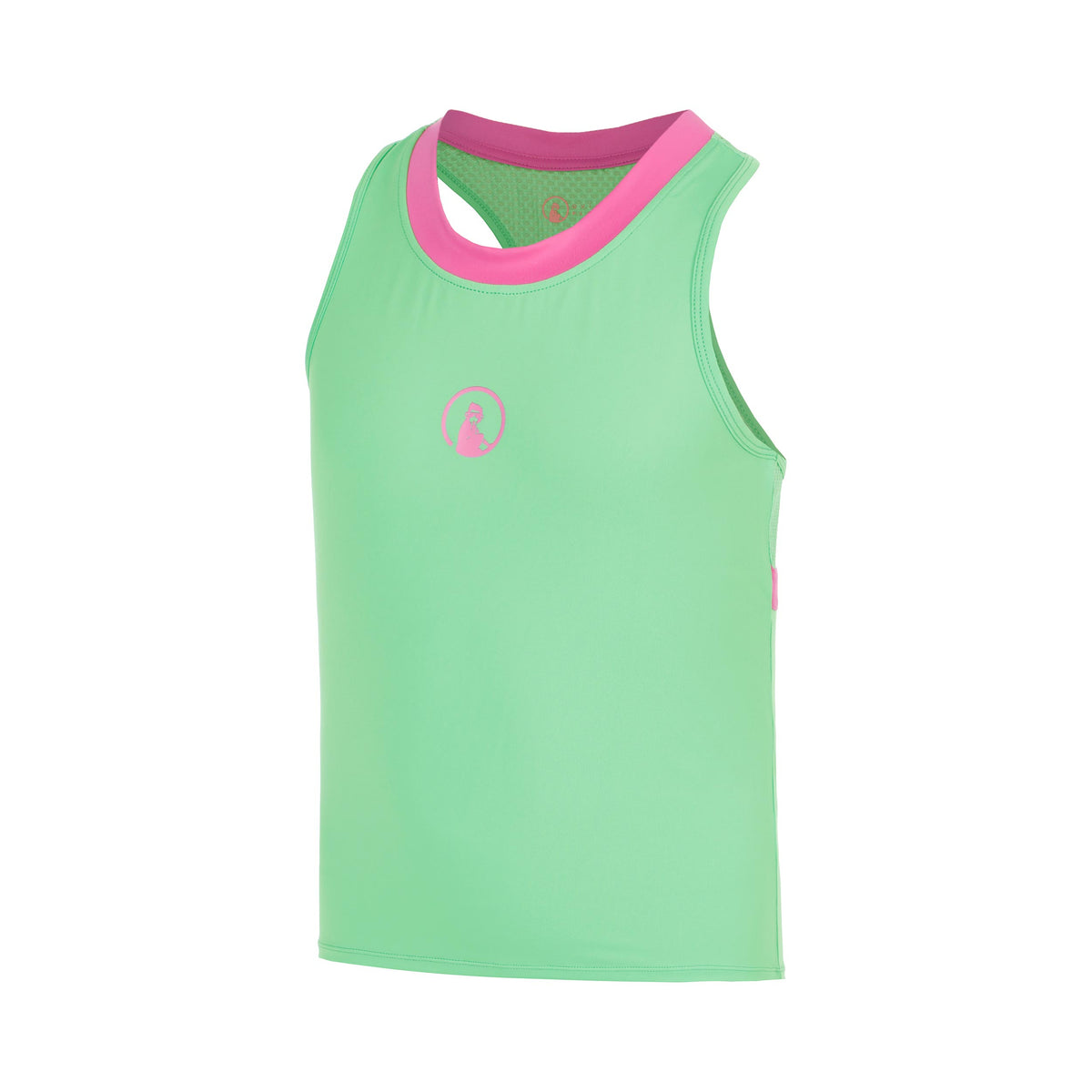 Quiet Please Joy Racerback 2.0 Tank Top Girls - green, white