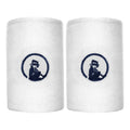 Wristband 2 Pack long - white, dark blue