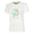 Wild Sketchy T-Shirt Damen-Weiß,Mehrfarbig