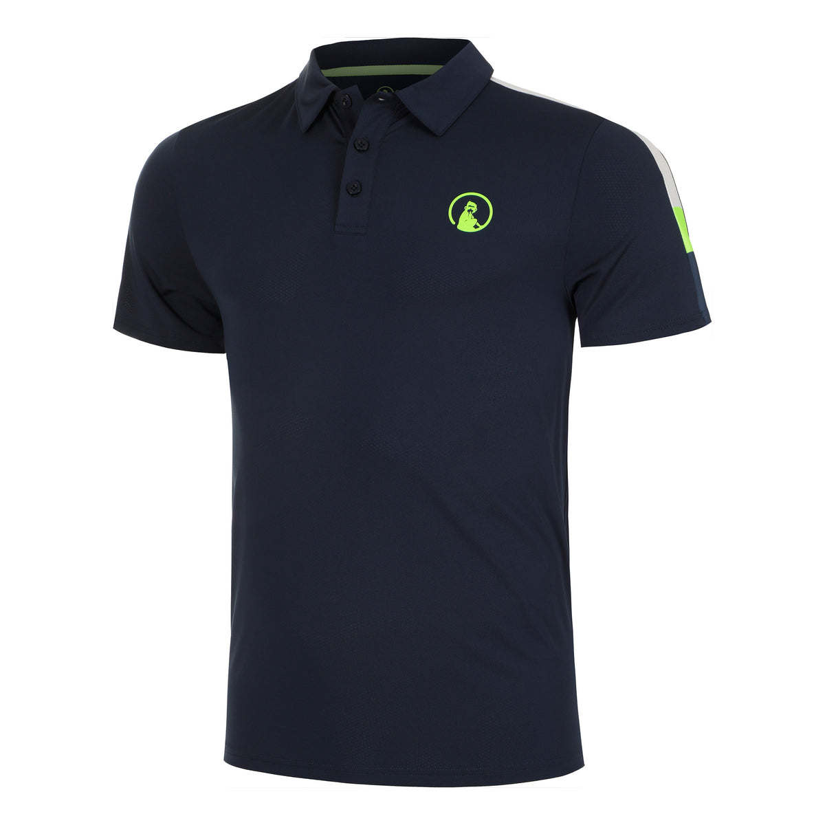 Quiet Please Wild Tournament Hori Polo Men-Dark Blue,Multicoloured