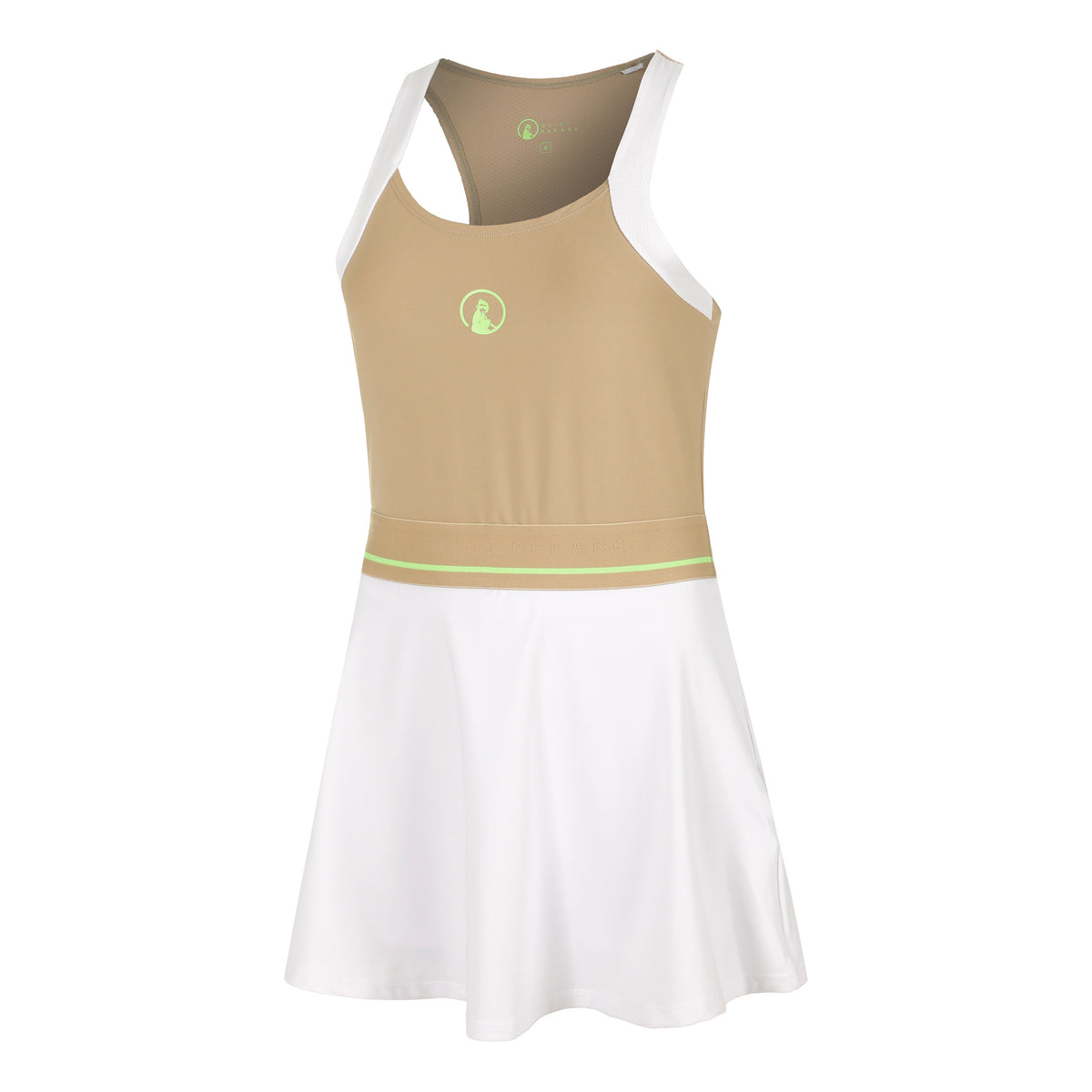 Quiet Please Wild Volley Dress Women-Beige,White