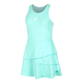 Wild Flounce Dress Women-Turquoise,White