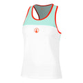 Wild Racerback Tank-Top Damen-Weiß,Türkis