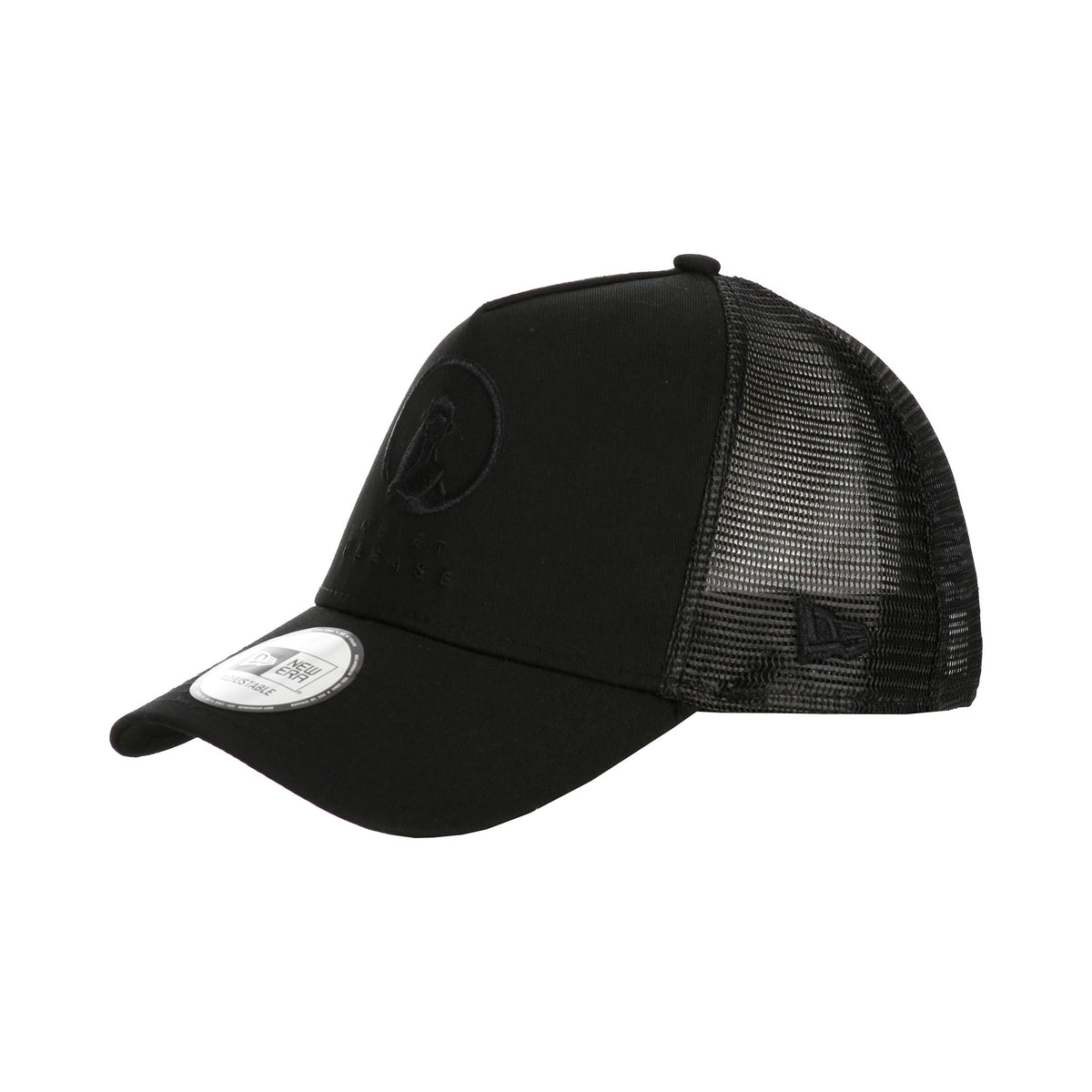 Quiet Please New Era Trucker Cap-Black