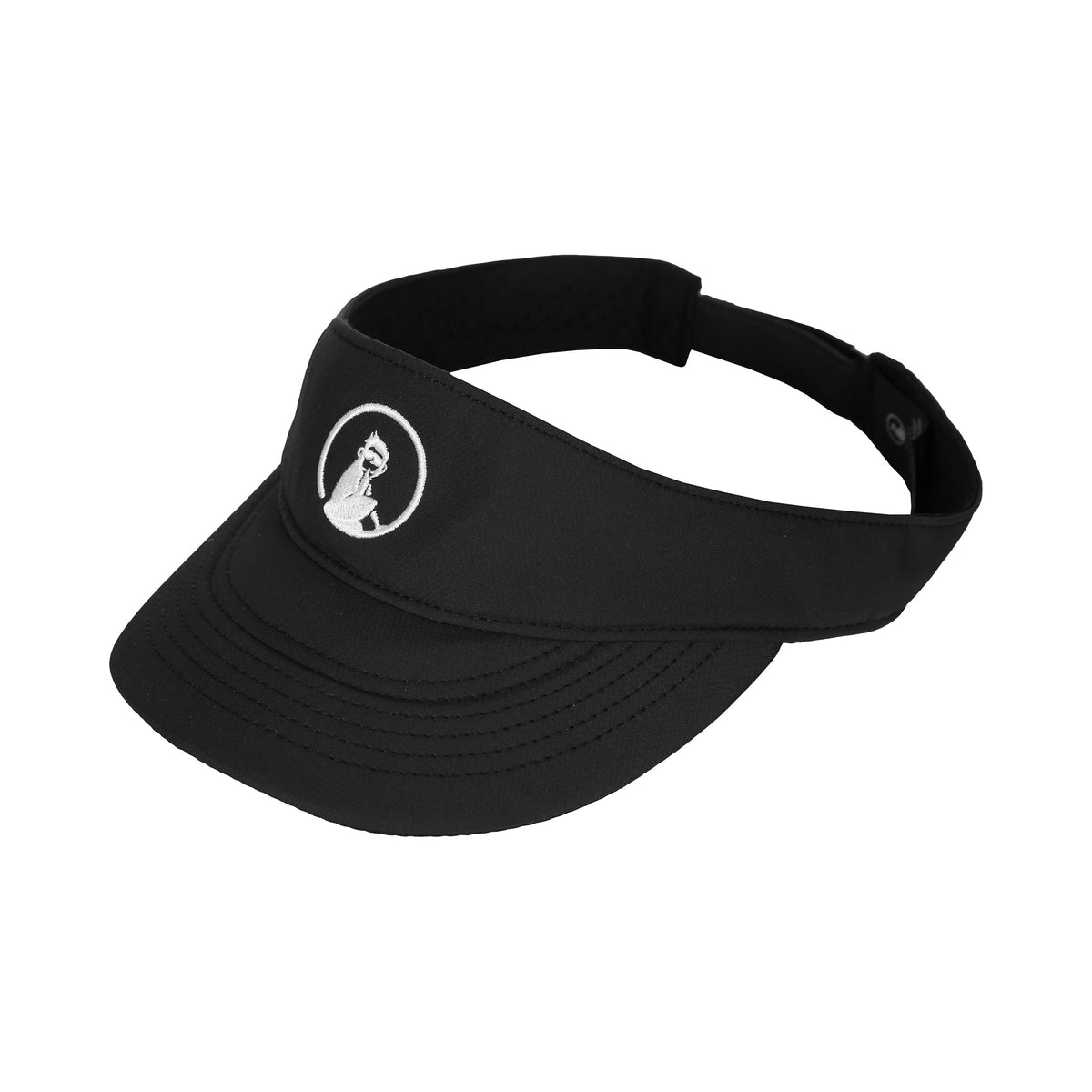 Quiet Please Court Performance Visor Damen-schwarz,weiß