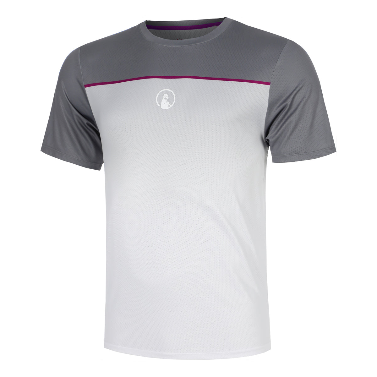 Quiet Please Receiver Faded T-Shirt Men - grey, white