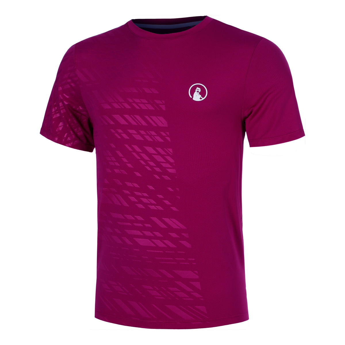 Quiet Please Receiver Embossed T-Shirt Men-berry, white