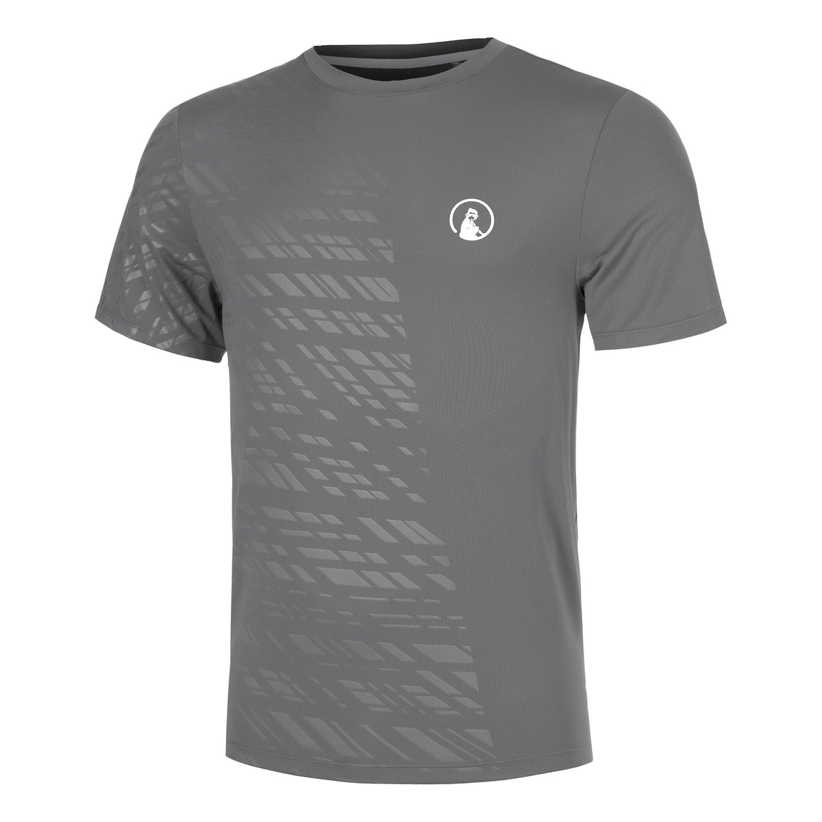 Quiet Please Receiver Embossed T-Shirt Men - grey, white