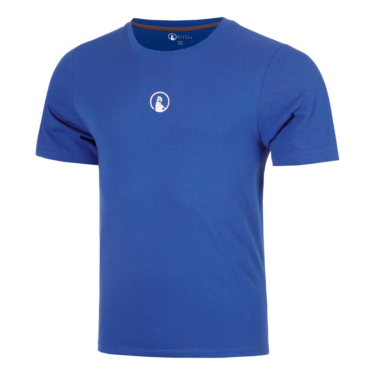 Quiet Please Trainings Small Logo T-Shirt Men - blue, white
