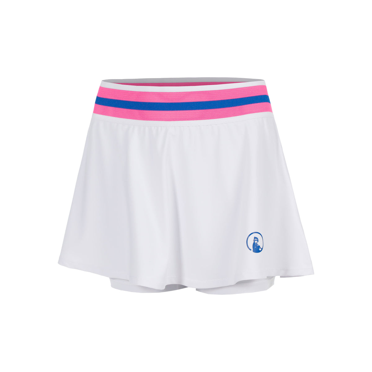 Quiet Please Bounce Skirt Women - white, blue