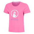 Trainings T-Shirt Damen - pink, weiß