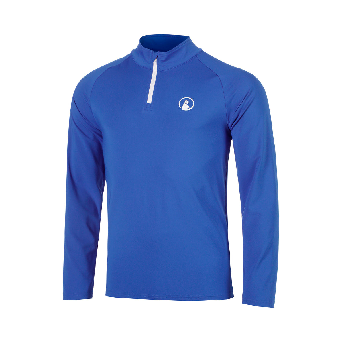 Quiet Please Crushig Serve 1/4 Zip Long sleeve Boys - blue, white