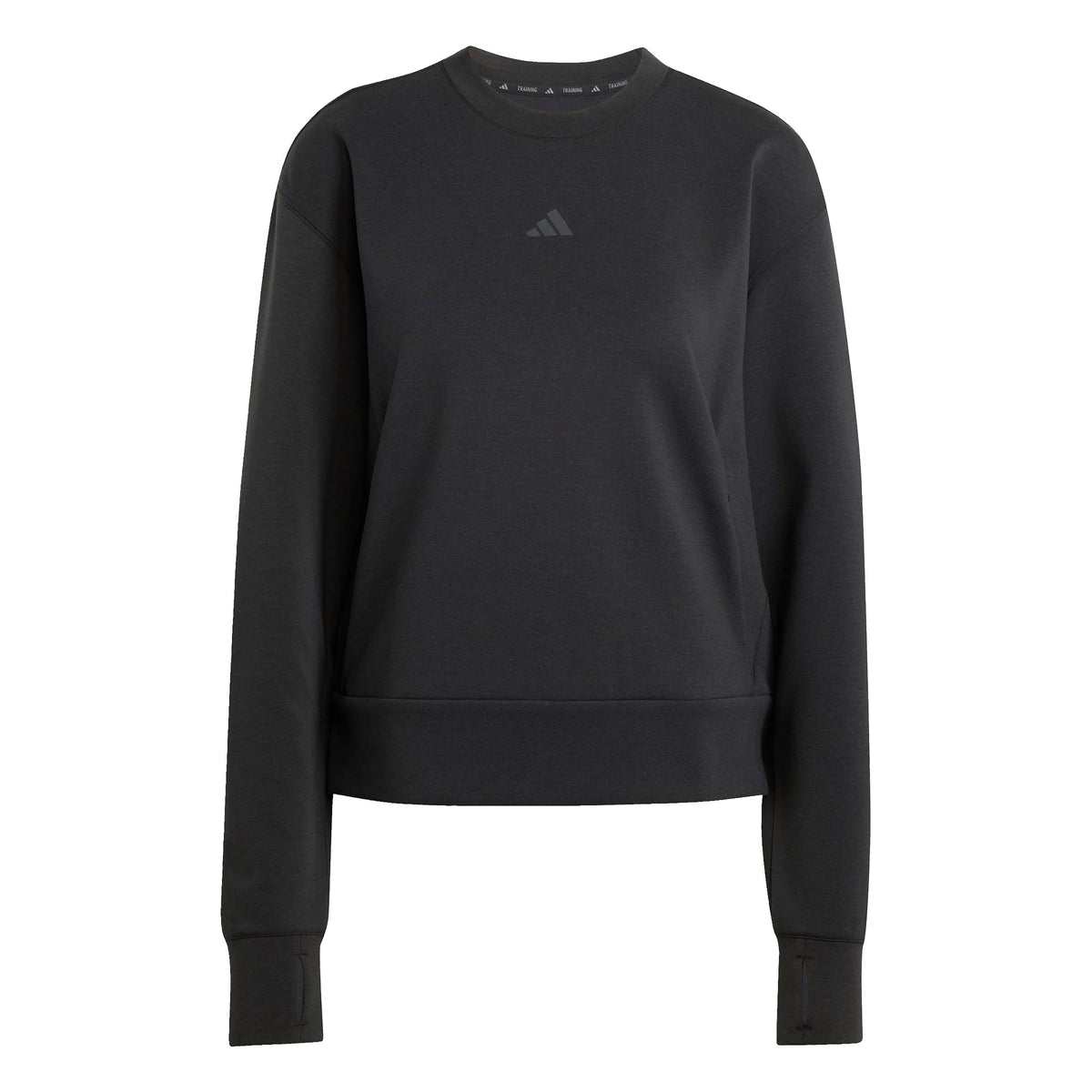 adidas D4T Knit Crew Sweatshirt Damen-schwarz