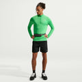 Stride Half-Zip  Laufshirt Herren - grün, silber