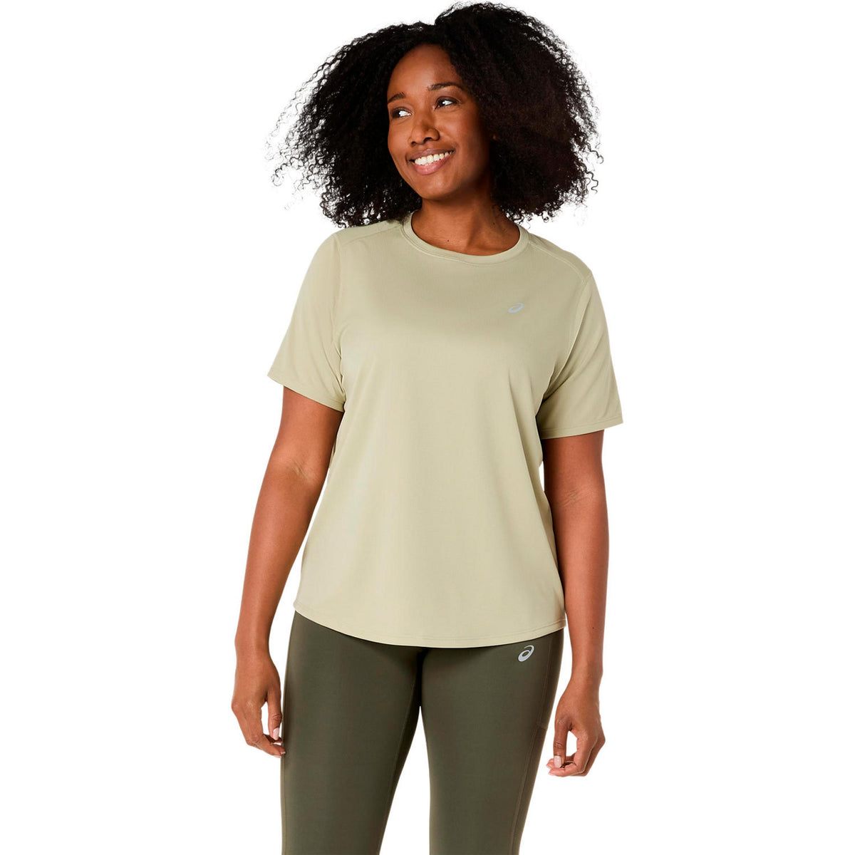 ASICS Core Laufshirt Damen - khaki