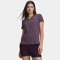 Tech Twist T-Shirt Damen - lila, altrosa