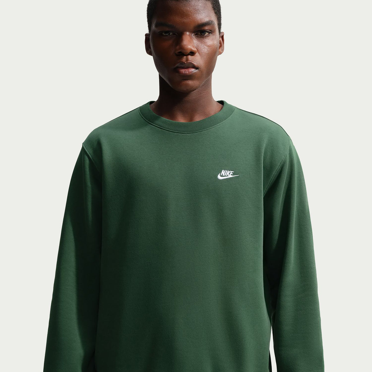Nike Club Crew Sweatshirt Men - dark green