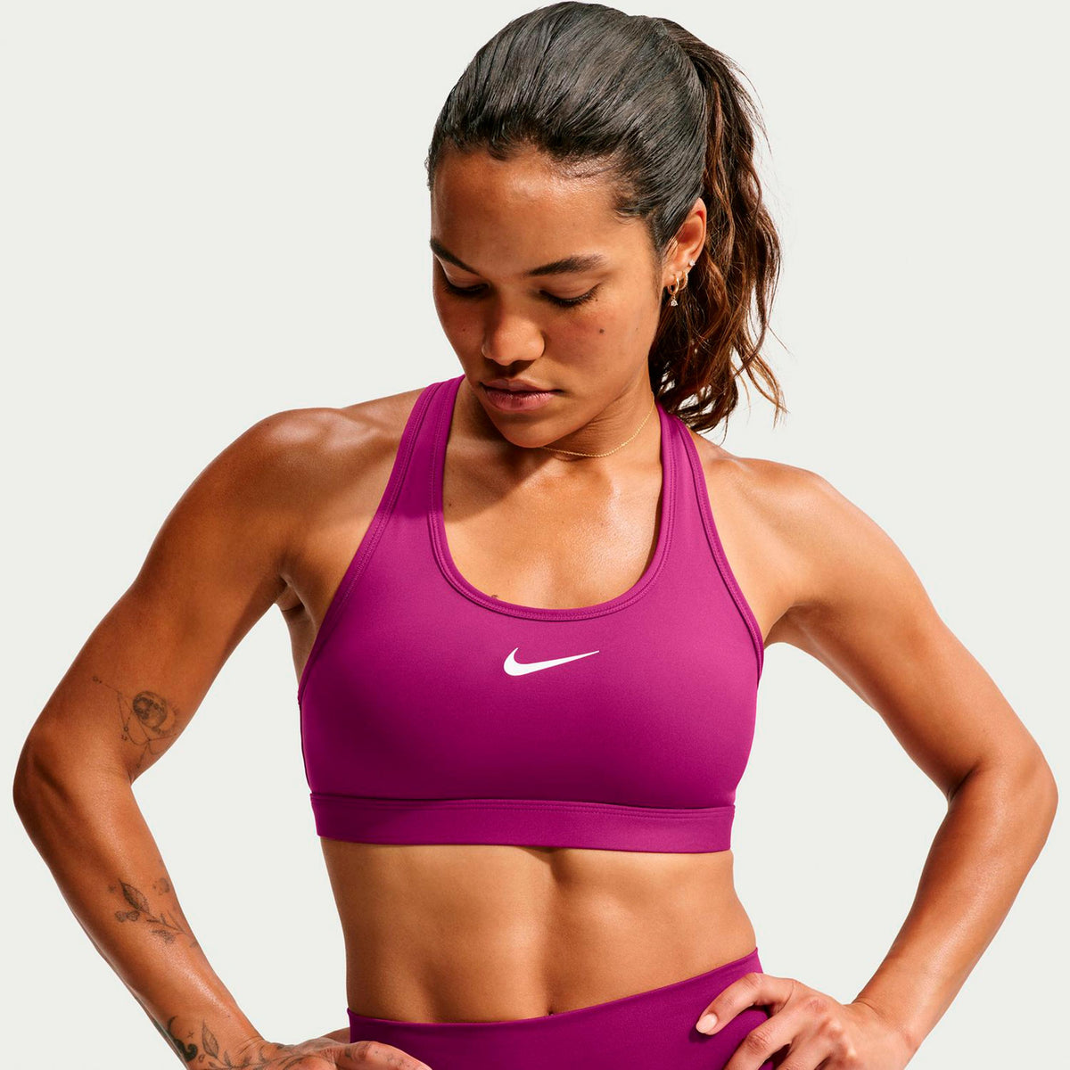 Nike Swoosh Medium Sport-BH Damen - berry, berry
