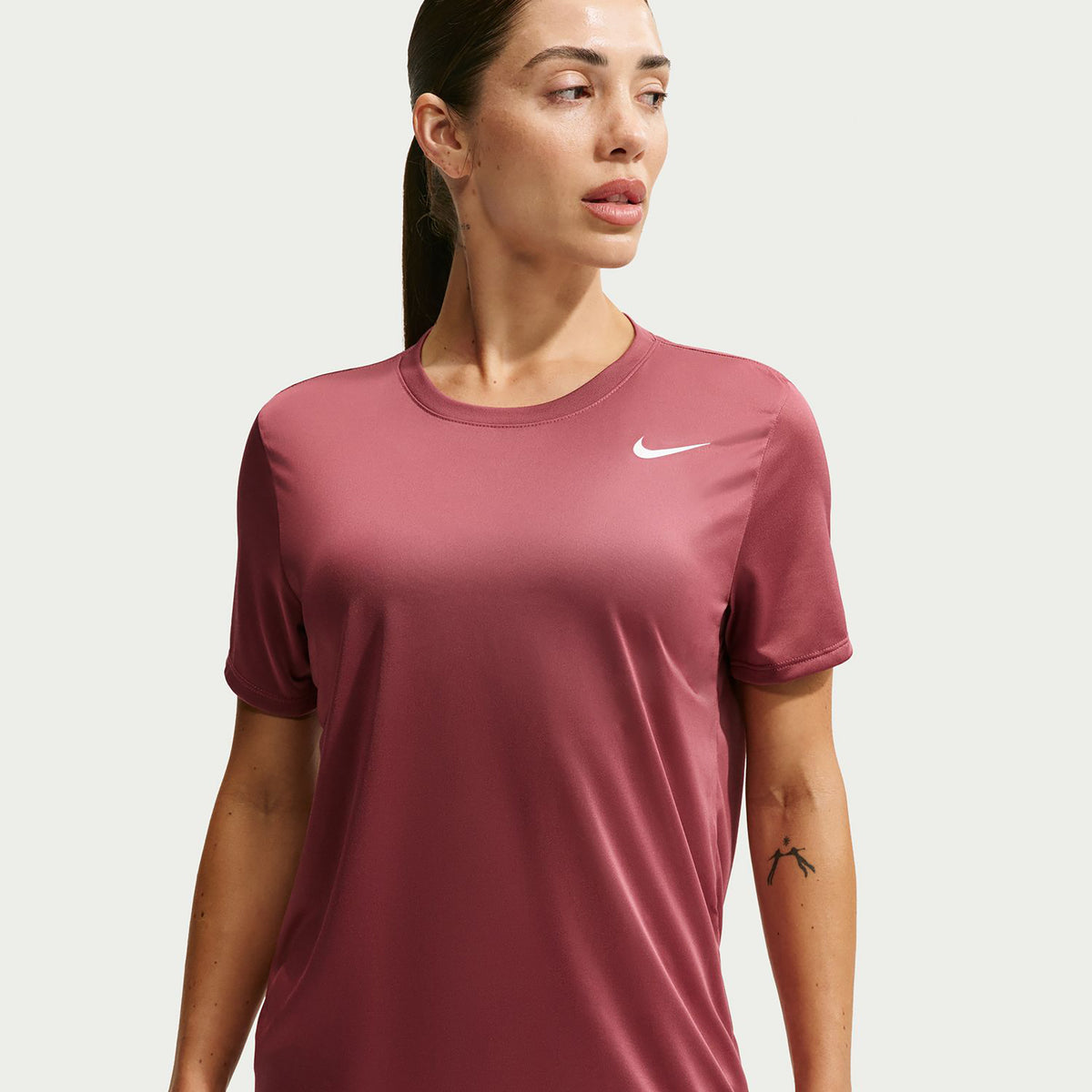 Nike Dri-Fit Regular T-Shirt Damen - mauve