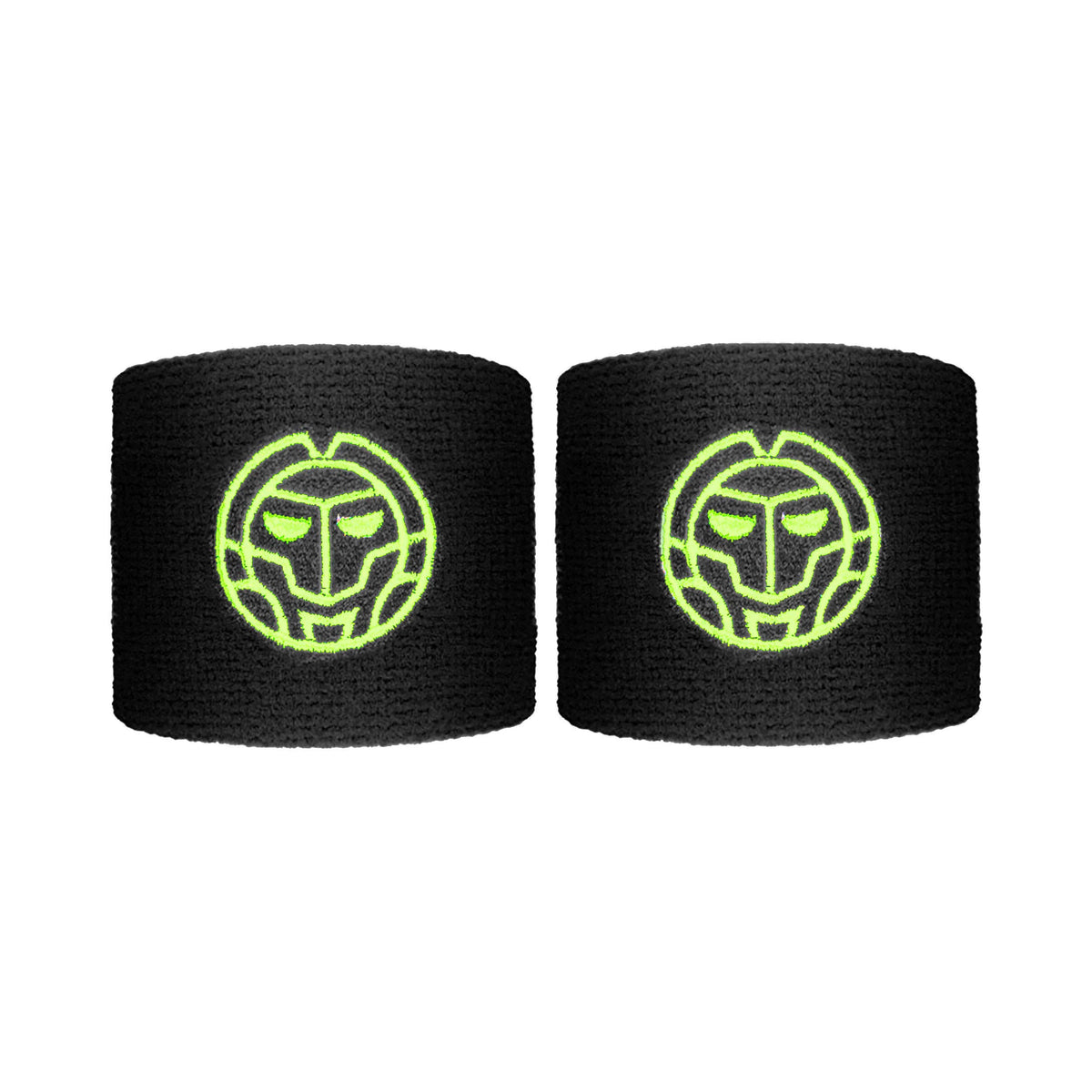 BIDI BADU Night Flash Wristband 2 Pack short - black, neon yellow