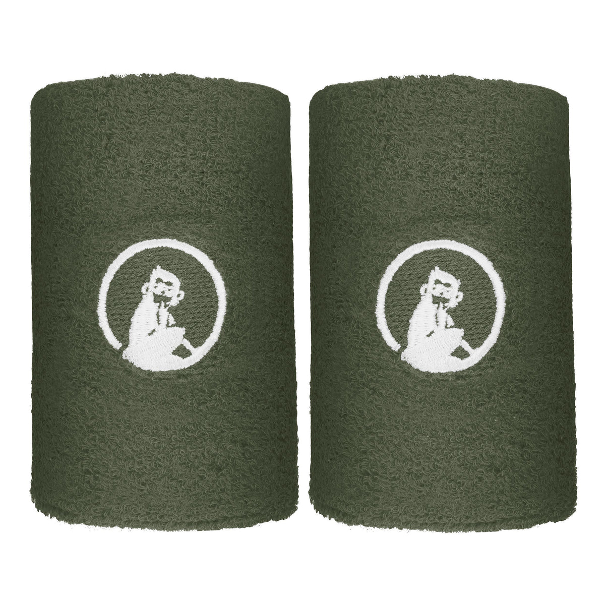 Quiet Please Memories Faded Memories Schweißband 2er Pack Unisex - dunkelgrün