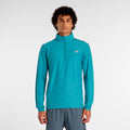 Space Dye 1/4 Zip Long sleeve Men - turquoise