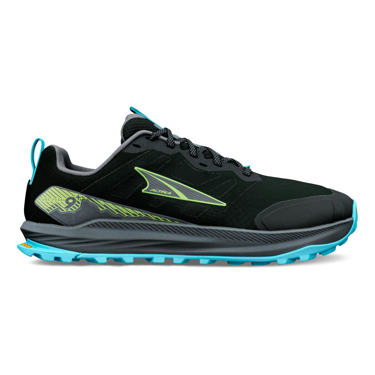 Altra Lone Peak 9+ Trail running shoe Men - black, lime