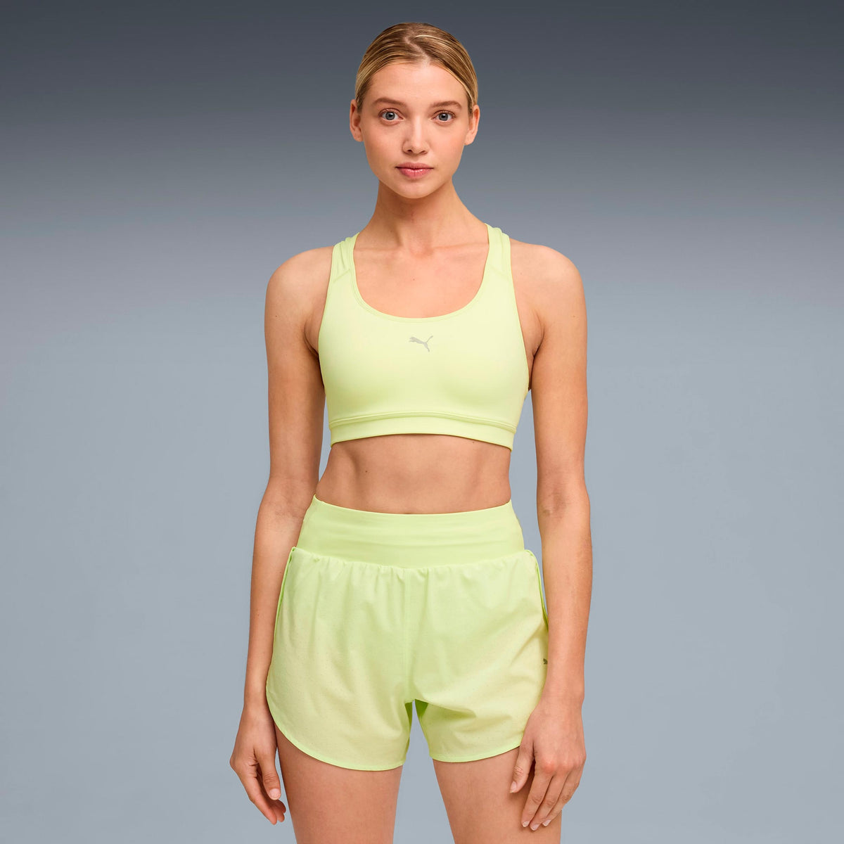 Puma 4Keeps Run  Sport-BH Damen - grün